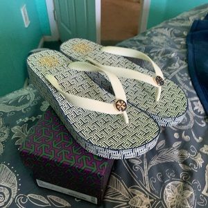 Tory Burch Wedge Flip Flops